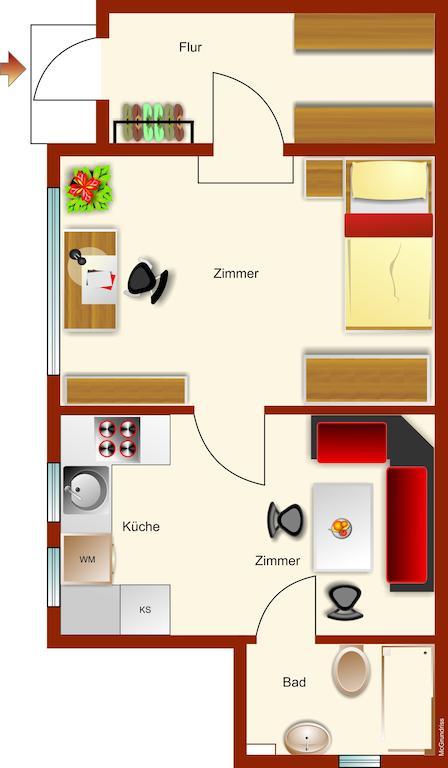 Ferienwohnanlage Brückner Apartamento Rostock Habitación foto